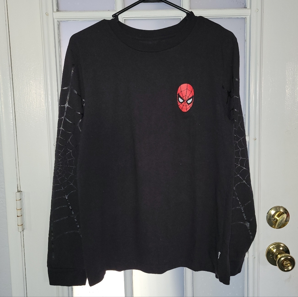 {SOLD} Vans x Marvel Black Spider-Man Long Sleeve Shirt